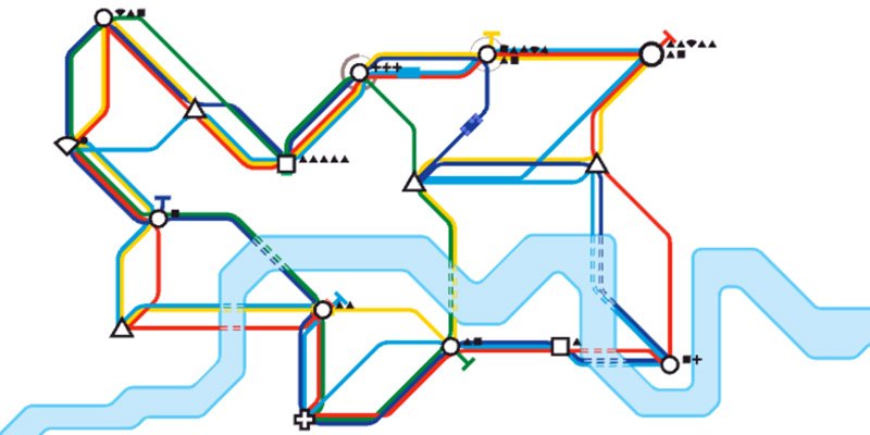 Mini Metro  2015 train game