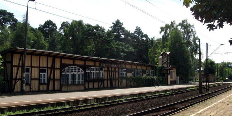 Train stations in Puszczykowo and Puszczykowek 