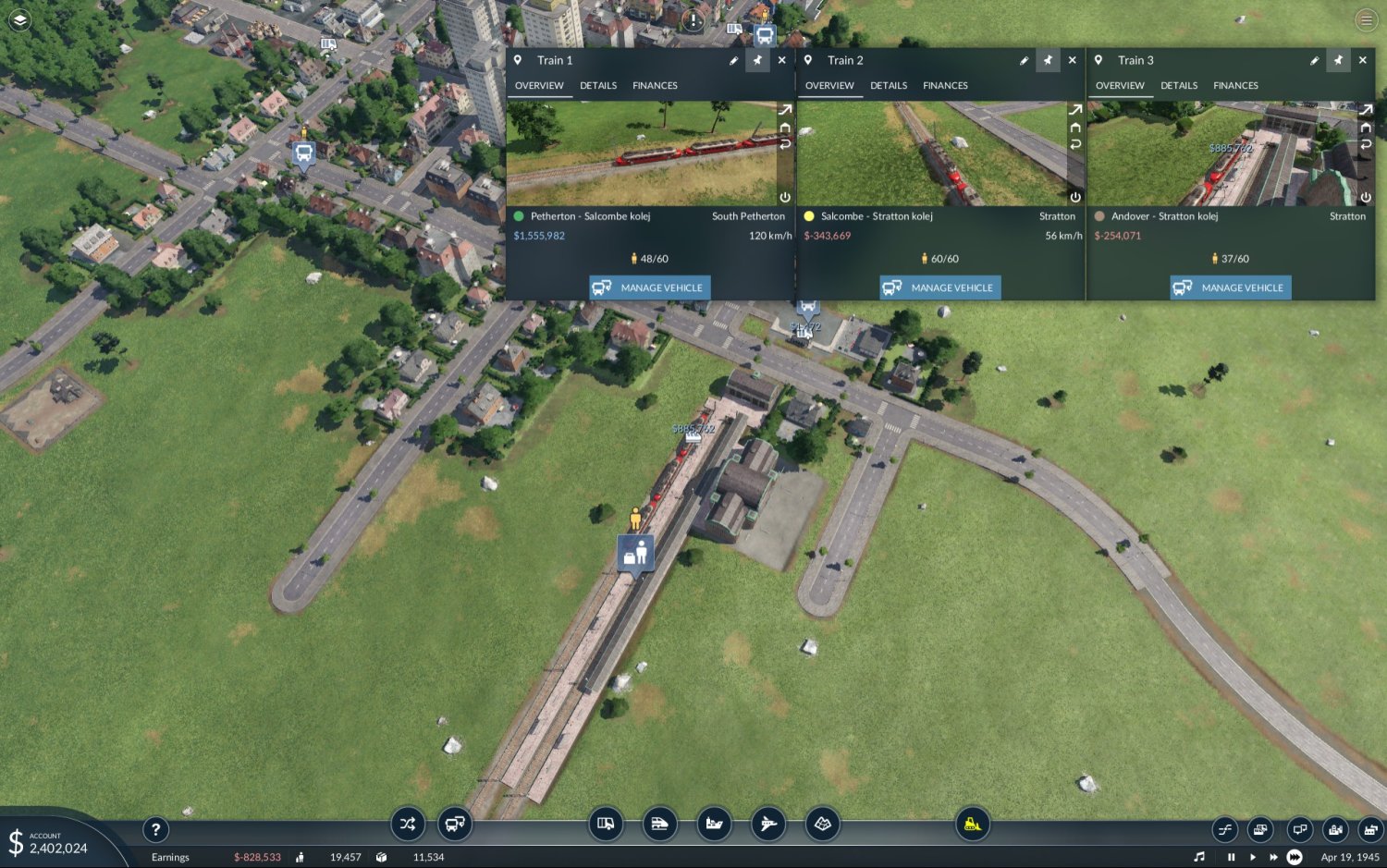 Transport Fever 2  2019 train game